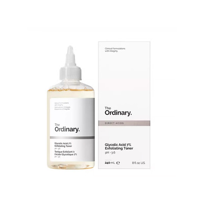 The Ordinary研度公式7%甘醇酸清洁湿敷水爽肤水果酸水100ml