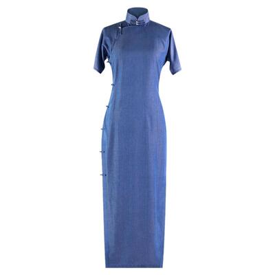 素秋丨一城风絮丨改良牛仔旗袍