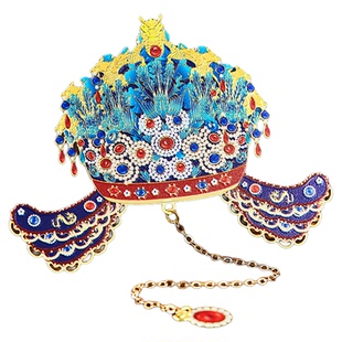 国博十二龙九凤冠金属镂空书签明孝靖皇后凤冠书签礼盒装伴手礼