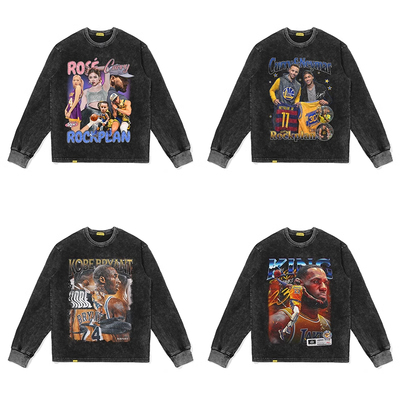 美式短袖长袖上衣摇滚计划T恤