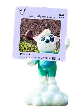 店铺口麋鹿网红坐姿摆件座椅雕塑