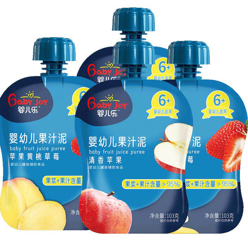 婴儿乐辅食果汁泥果浆0添加