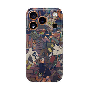 magsafe适用苹果17Pro手机壳新款iPhone16promax磁吸浮世绘鬼怪air全包硬壳15超薄14Pro夜光mini创意13防摔12