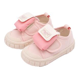 m1m2西班牙童鞋儿童帆布鞋四季款幼儿园室内鞋魔术贴男女童宽头鞋