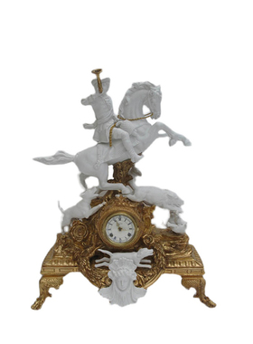 欧式纯铜骨瓷座钟烛台客厅装饰品