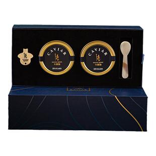 卡露伽臻享系列10年俄罗斯鲟鱼子酱年双罐礼盒caviar高端家宴必选