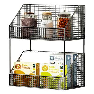 桌面置物架多层储物零食架收纳神器客厅台面水杯架子餐桌上整理架