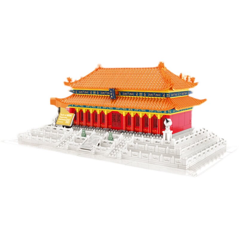 世界建筑模型拼装插积木玩具