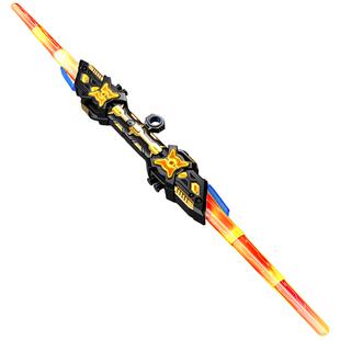 网红新款双刃伸缩光剑儿童玩具发光宝剑男孩炫酷双头激光剑声光剑