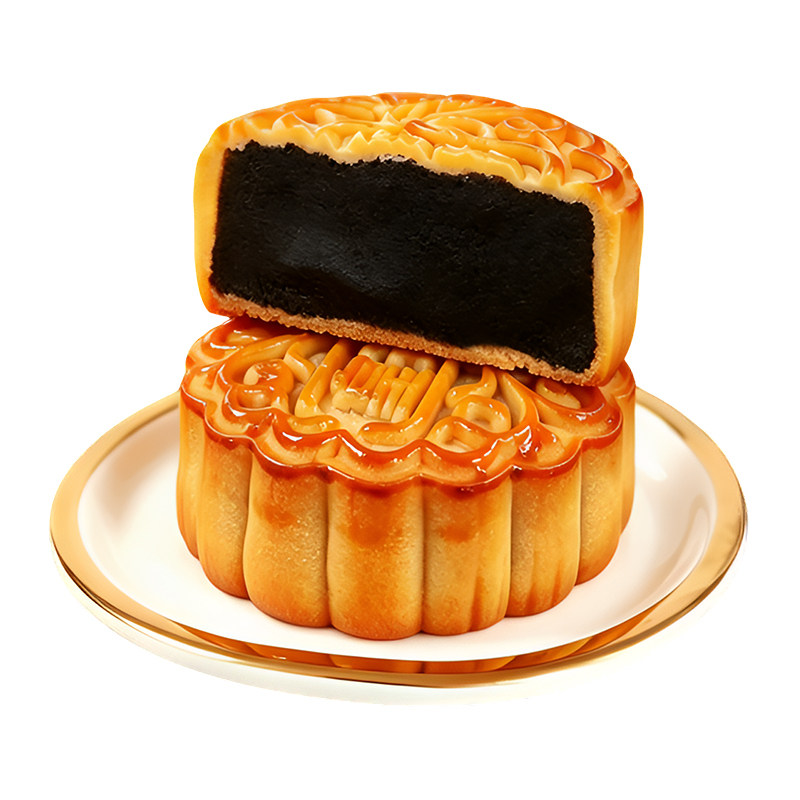 皇双皇酒家黑豆沙广式月饼散装