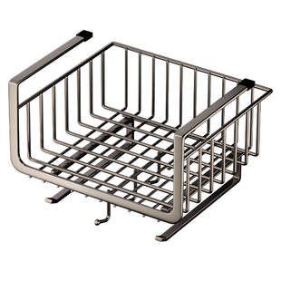 厨房置物架橱柜挂架纸巾架挂篮分层架储物架调料保鲜膜吊篮免打孔