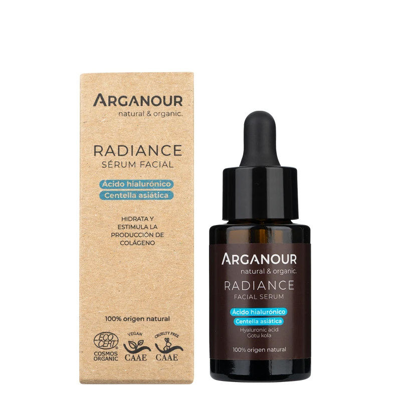 Arganour透明质酸积雪草面部精华液强效补水保湿紧致弹润抗皱抗老