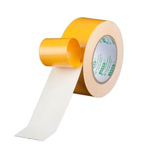 强力网格布基双面胶高粘度无痕加粘不留痕固定墙面网纹纤维黄色透明粘地板革拼接防水超粘力地毯喜字春联专用