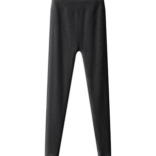 红豆绒棉花糖高腰保暖裤女士秋裤发热抗静电含羊毛加绒加厚打底裤