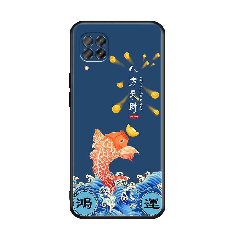 luckrider适用于华为nova6se手机壳novo6se全包jny-al10山水画。复古n0va6se防摔jny-an10软胶jny-al00保护套