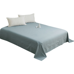 小井家100全棉纯棉床单 单件水洗棉老粗布宿舍单人被单子床笠四季