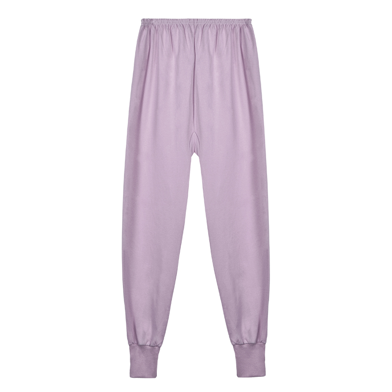 纯棉秋裤宽松保暖家居衬裤棉毛线裤全棉加肥加大男女中老年人春秋