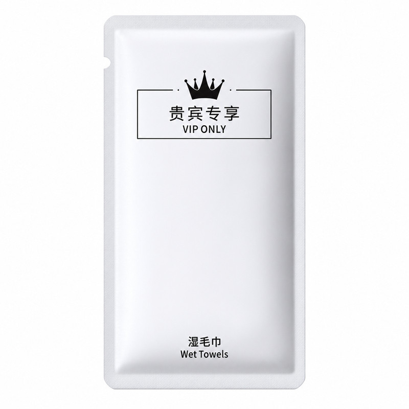 一次性湿毛巾酒店餐饮定制独立包装加厚纯棉小毛巾定制湿毛巾