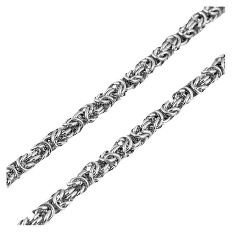 欧美复古编织麻花日韩版时尚男士钛钢项链霸气粗犷男款脖子单链子