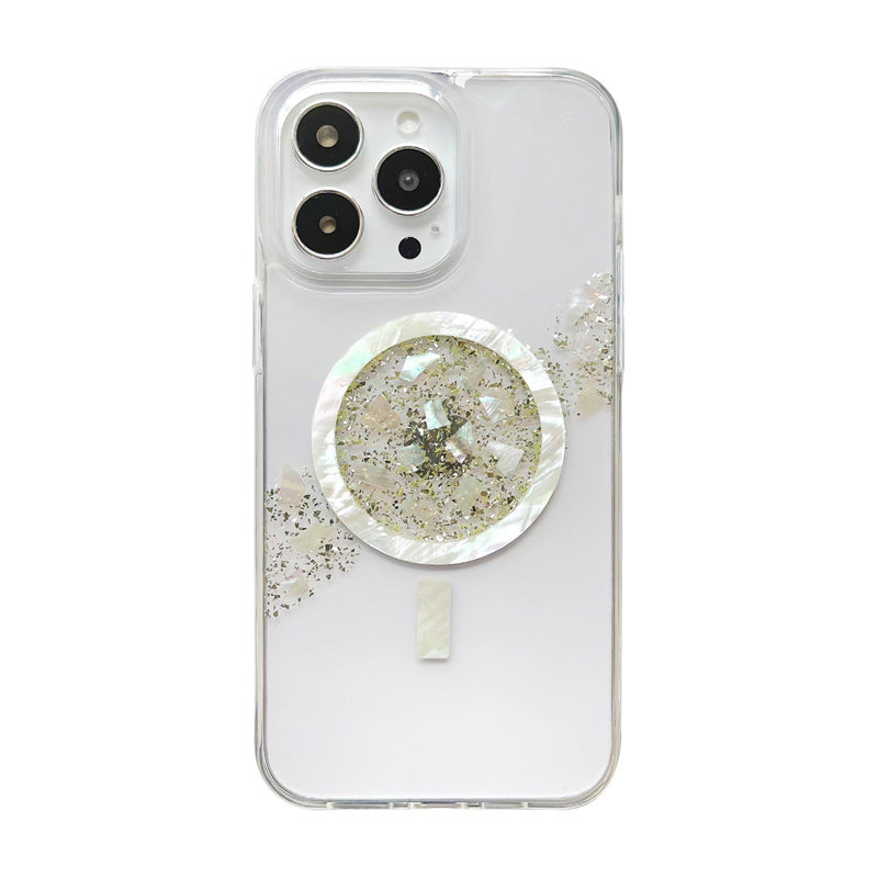 闪闪星球镂空贝母磁吸magsafe适用苹果iPhone17promax手机壳小众原创轻奢iphone16防摔高级感苹果1