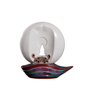 孔家钧窑[福运连连]藏品级钧瓷禅意摆件孔相卿设计中秋伴手礼原创