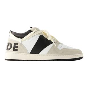 Rhude Rhecess Low 拼色光面小羊皮运动鞋低帮板鞋男款