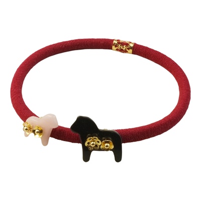 马年本命年镀黄金红头绳中式手绳