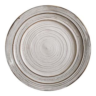 日式盘子火锅配菜盘深盘粗陶餐盘高级感家用陶瓷格雷盘甜品盘餐具