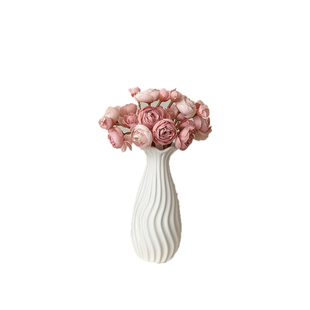 洋牡丹假花仿真花摆设高档装饰客厅花艺花束摆件餐桌花瓶玫瑰插花