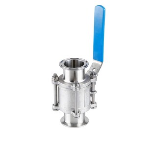 Q81F-16P三片式304快装球阀3PC不锈钢卫生级316L卡箍卡盘阀门医用