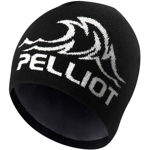 【晴川】伯希和户外黑色针织帽子女秋冬polartec登山保暖羊毛冷帽