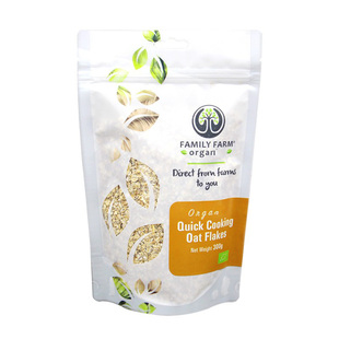 Family Farm Organics无麸质燕麦原片老式即冲原味高纤早餐Oats