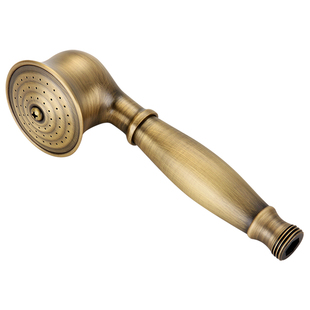 欧式复古黄铜陶瓷硅胶莲蓬头手喷软管小花洒仿古淋浴花洒手持喷头