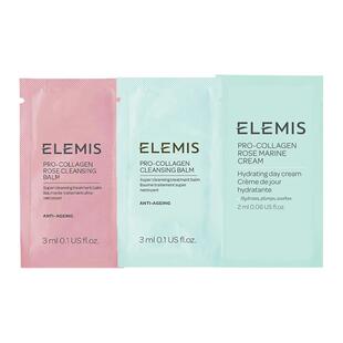 ELEMIS玫瑰卸妆膏3g+胶原卸妆膏3g+玫瑰面霜2ml