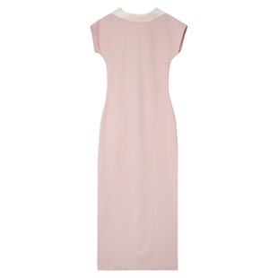 听旬明珠夏国风改良旗袍女简约轻奢名媛礼服气质感订婚两穿连衣裙