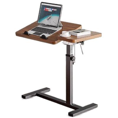 边桌升降电脑桌可折叠带轮简易