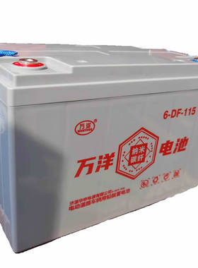 原生铅制造牵引电瓶12V100AH万洋