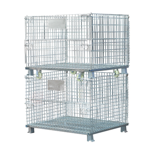 仓储笼折叠铁框仓库笼蝴蝶笼物流台车周转箱铁笼仓库货架储物笼