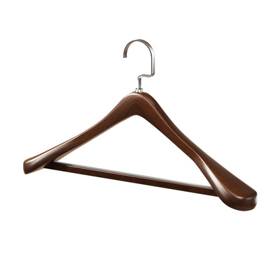 实木衣架植绒防滑衣挂无痕晾衣架