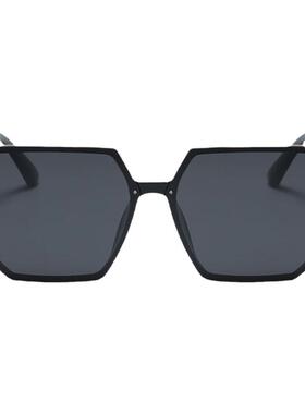 韩版个性无边框一体式偏光太阳镜