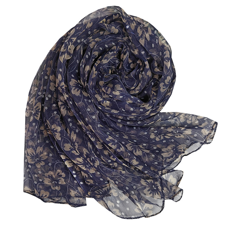 2026新款真丝桑蚕丝印花长丝巾春秋季百搭护颈围巾送礼妈妈纱巾女