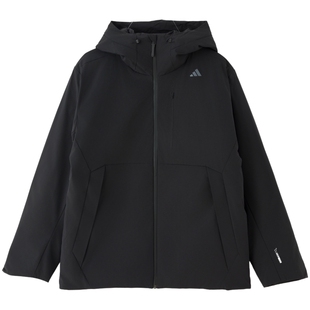 耶运动阿迪达斯轻薄羽绒服2026冬季新款韩版外套黑色保暖棉羽女款