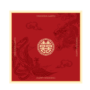 床头柜盖布结婚婚房装饰布置高档防尘罩红色盖巾卧室拉花婚礼用品