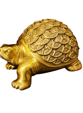 纯黄铜招财镇宅乌龟摆件