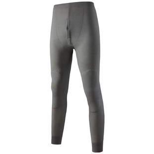 雅鹿保暖裤男士加绒加厚男款秋冬季绒德发热羊毛护膝打底绒裤秋裤