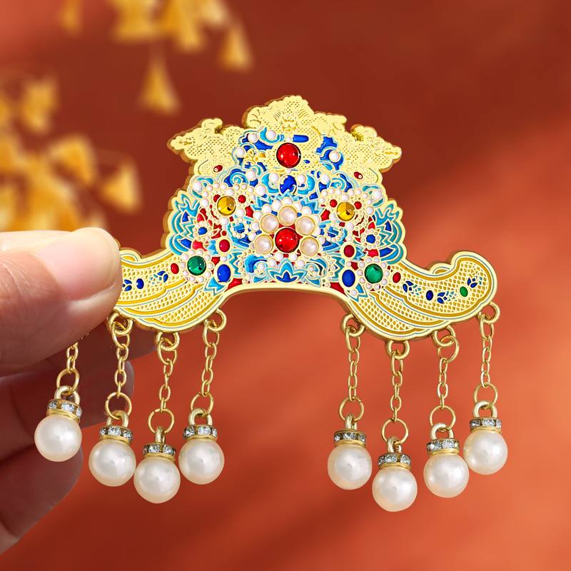 素年原创金属凤冠AR冰箱贴文创旅游精美博物馆西安上海纪念品批发