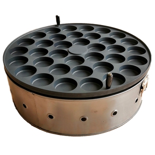 36孔鸡蛋汉堡红豆车轮玉米饼机商用摆摊燃气鸡蛋肉汉堡炉蛋肉堡炉