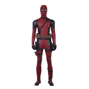 死侍cos服定制连体衣皮头套deadpool cosplay万圣节表演服装全套