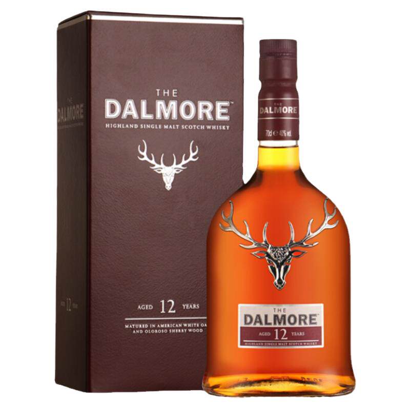 DALMORE大摩/达摩/达尔摩/12年苏格兰单一麦芽威士忌700ml礼盒装