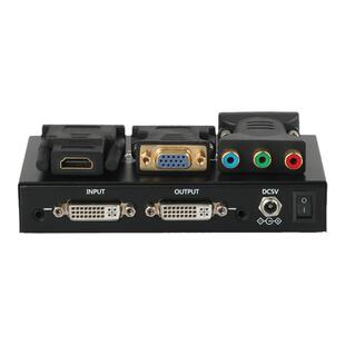 优霆DVI分辨率调节转换器VGA或HDMI色差CVBS随意互相转换多功能